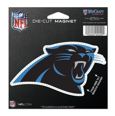 Carolina Panthers Die Cut Logo Magnet