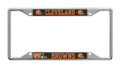 Cleveland Browns Metal License Plate Frame