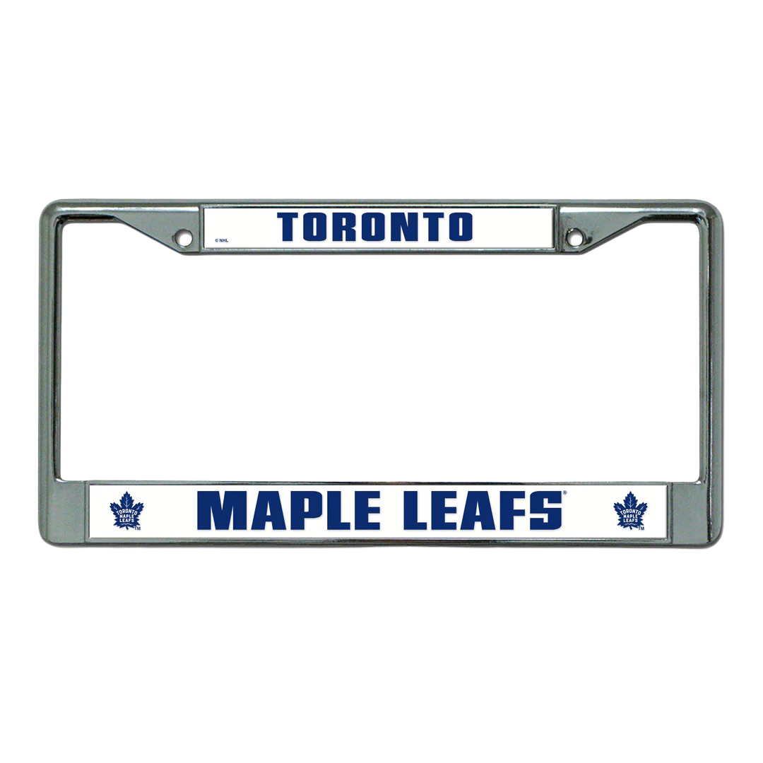 Toronto Maple Leafs Chrome Metal License Plate Frame