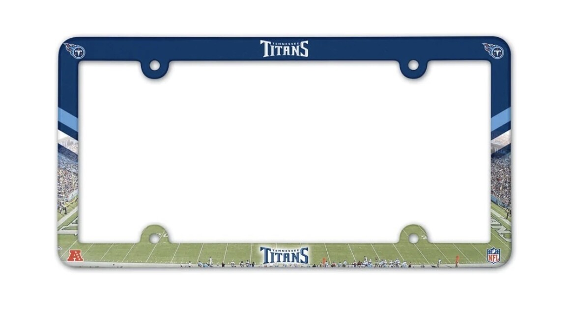 Tennessee Titans Plastic License Plate Frame