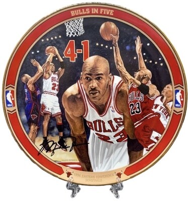 Chicago Bulls Michael Jordan "Bulls in Five" Porcelain Plate