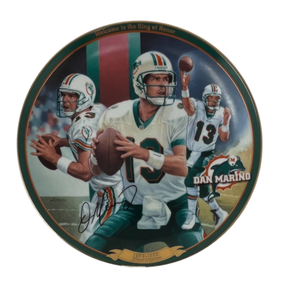 Miami Dolphins Dan Marino Welcome to the Ring of Honor Porcelain Collector Plate