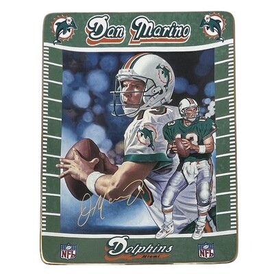 Miami Dolphins Dan Marino 300 Yard Games Porcelain Collector Plate