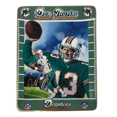 Miami Dolphins Dan Marino 400 Yard Games Porcelain Collector Plate