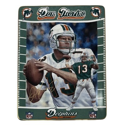 Miami Dolphins Dan Marino Passing Yards Porcelain Collector Plate