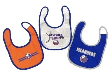 New York Islanders 3 pack Baby Bib Set New York Islanders 3 pack Baby Bib Set