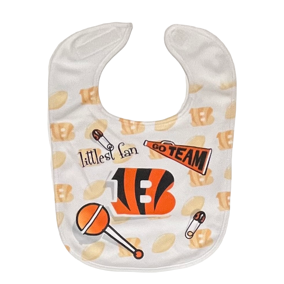Cincinnati Bengals Mesh Baby Bib