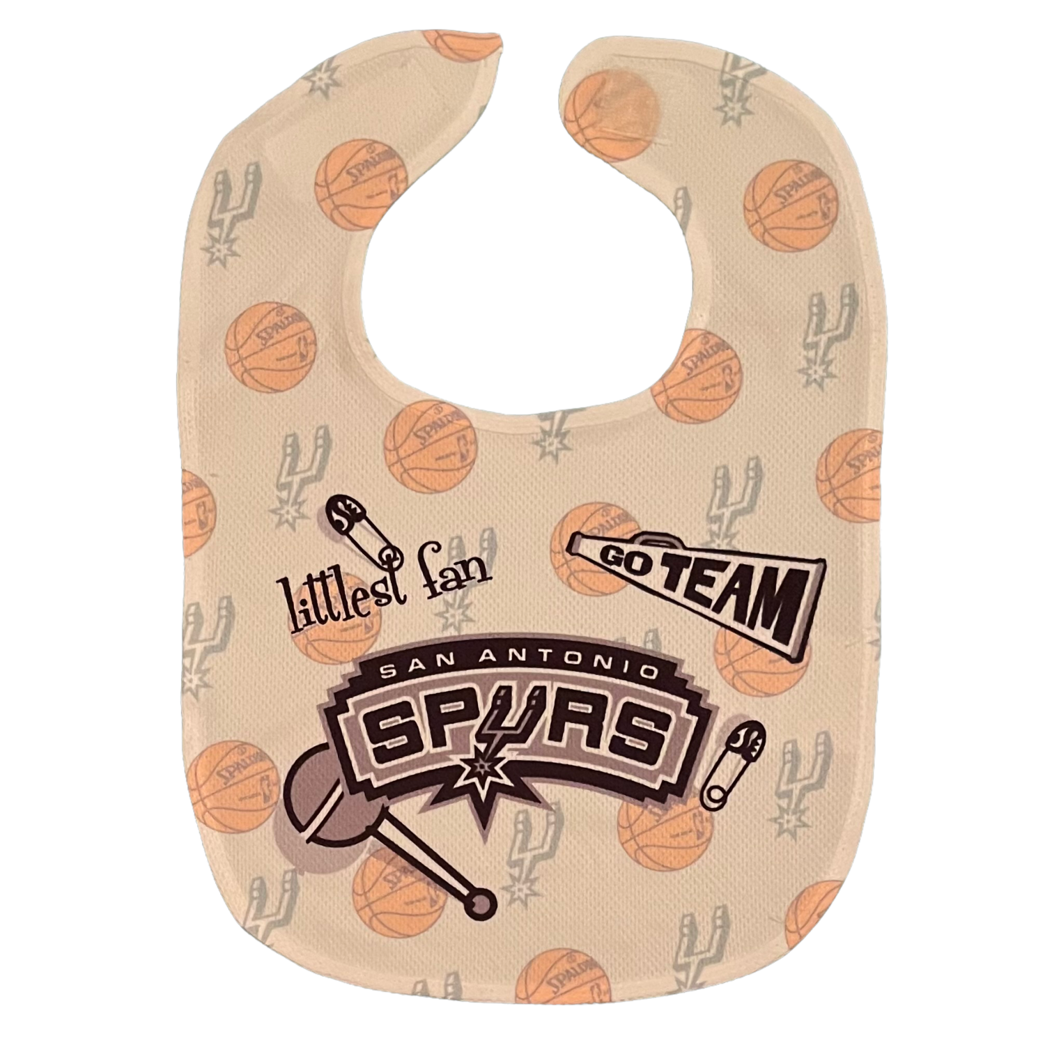 San Antonio Spurs Mesh Baby Bib