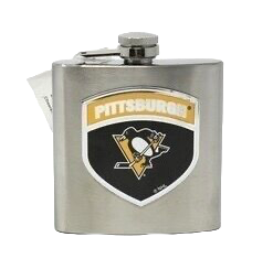 Pittsburgh Penguins 6oz Stainless Steel Flask Pittsburgh Penguins 6oz Stainless Steel Flask