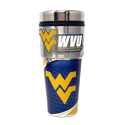 West Virginia Mountaineers 16oz Travel Tumbler