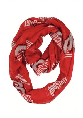 Ohio State Buckeyes Infinity Scarf Ohio State Buckeyes Infinity Scarf