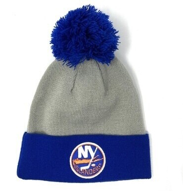 New York Islanders Youth Cuffed Pom Knit Hat