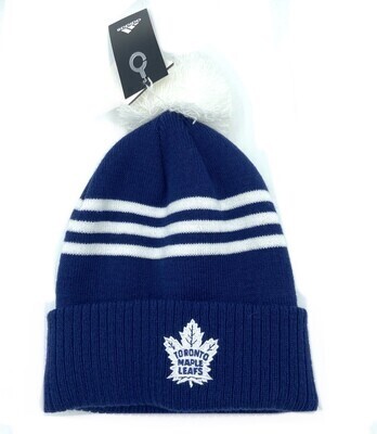 Toronto Maple Leafs Men's Adidas Cuffed Pom Knit Hat