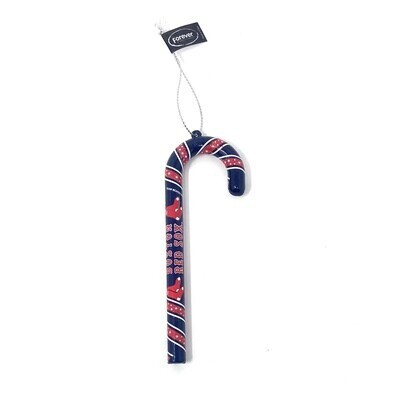 Boston Red Sox Candy Cane Ornaments