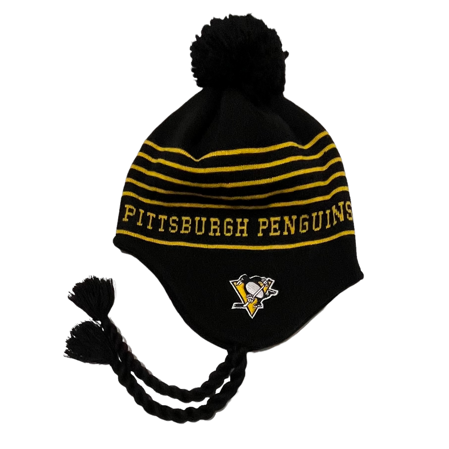 Pittsburgh Penguins New Era Tassel Knit Hat