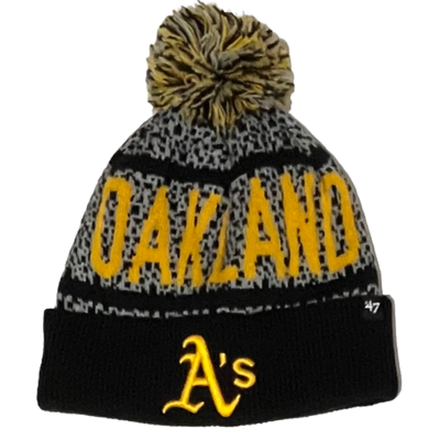 Oakland Athletics Men’s 47 Brand Cuffed Pom Knit Hat