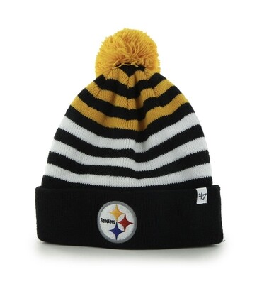Pittsburgh Steelers Youth Yipes Cuffed Pom Knit Hat