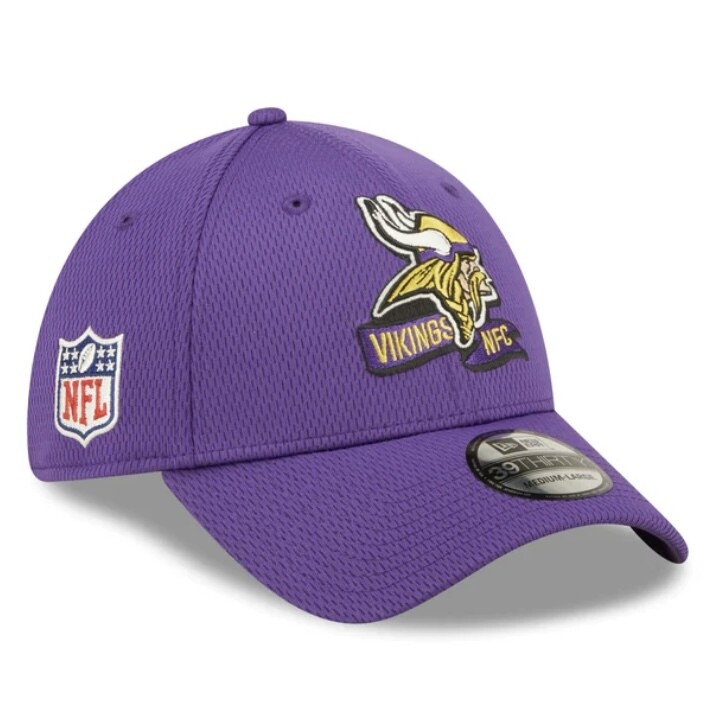 Minnesota Vikings Men’s Purple New Era 39Thirty  Sideline Official Coach Flex Fit Hat