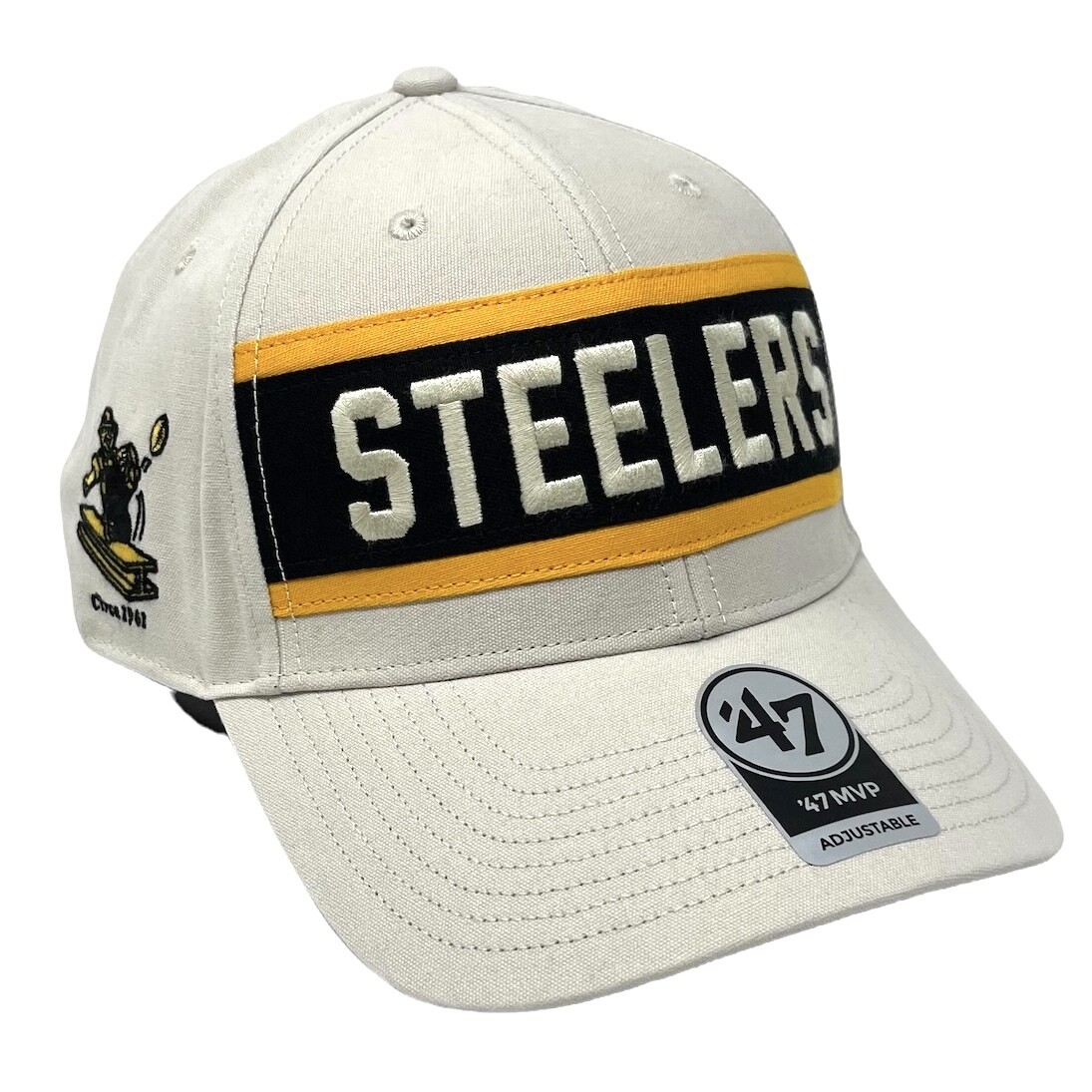 Pittsburgh Steelers Men's Legacy 47 Brand MVP Adjustable Hat