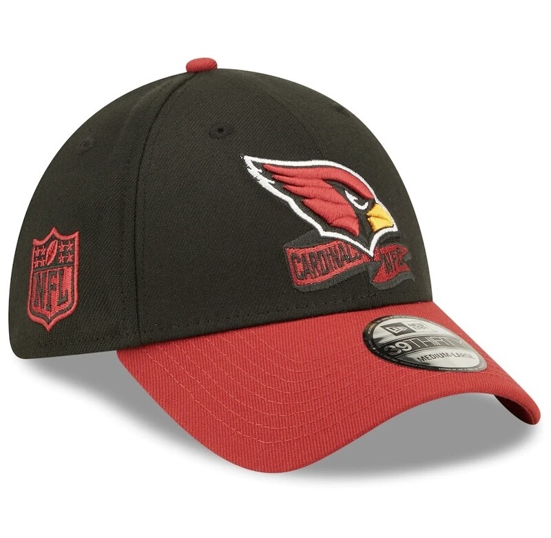 Arizona Cardinals Men’s Black New Era 39Thirty  Sideline Official Coach Flex Fit Hat