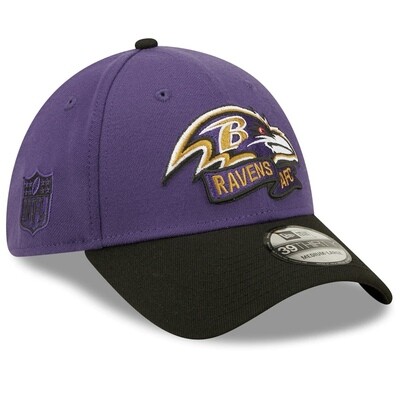 Baltimore Ravens Men’s Purple New Era 39Thirty  Sideline Official Coach Flex Fit Hat