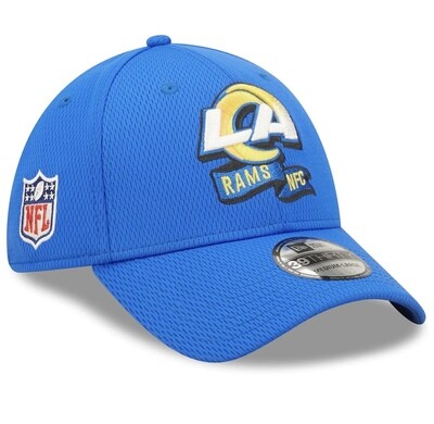 Los Angeles Rams Men’s Blue New Era 39Thirty  Sideline Official Coach Flex Fit Hat