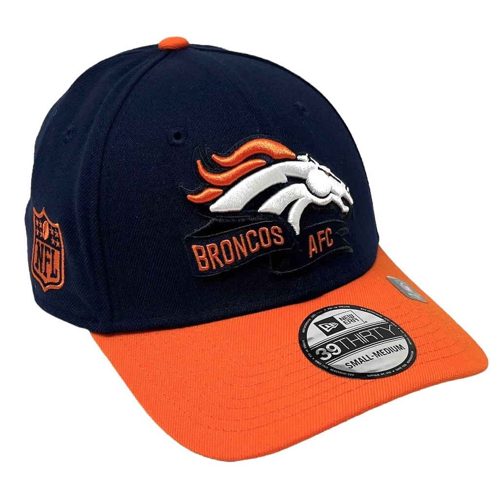 Denver Broncos Men’s Blue New Era 39Thirty  Sideline Official Coach Flex Fit Hat