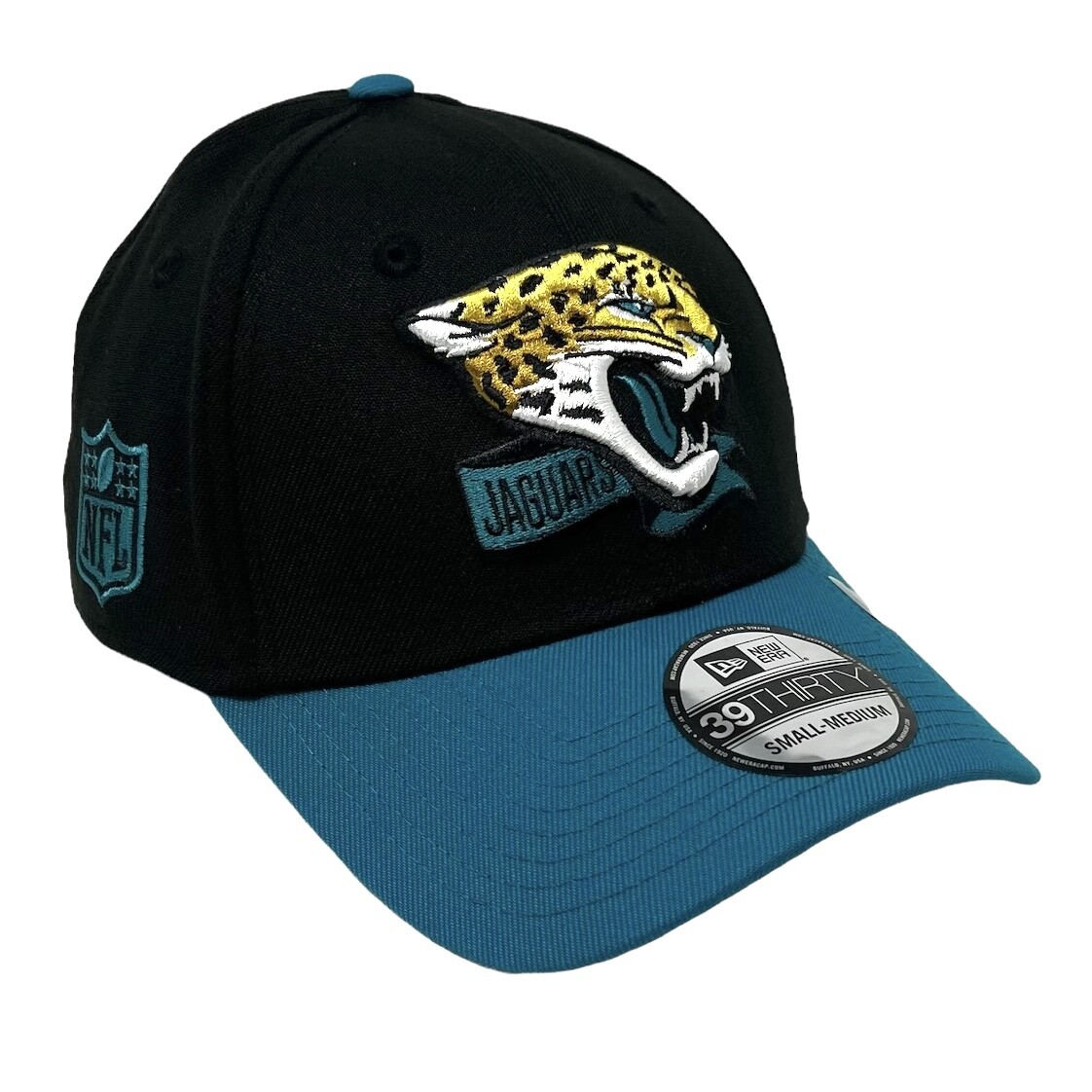 Jacksonville Jaguars Men’s Black New Era 39Thirty  Sideline Official Coach Flex Fit Hat