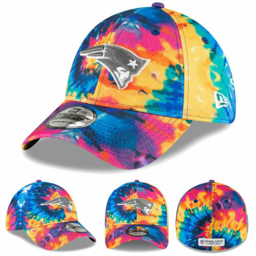 New England Patriots NFL Crucial Catch Football Hat Cap Tie-Dye Men's  Fitted NEP