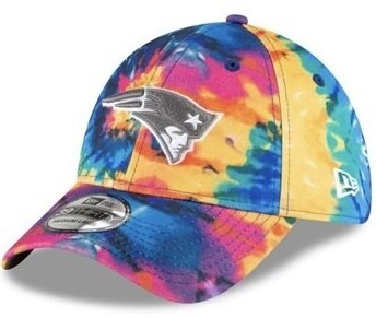 New England Patriots Men's New Era 39Thirty Tie Dye Crucial Catch Fitted Hat