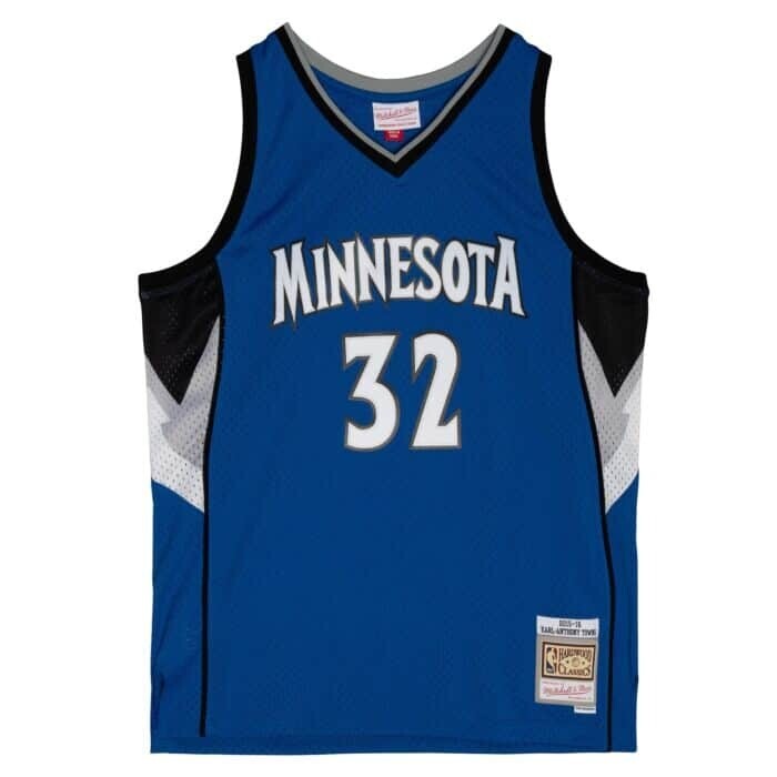 Minnesota Timberwolves Karl-Anthony Towns 2015-16 Blue Mitchell & Ness Men's Swingman Jersey