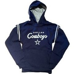 Dallas Cowboys Youth Navy Pullover Hoodie