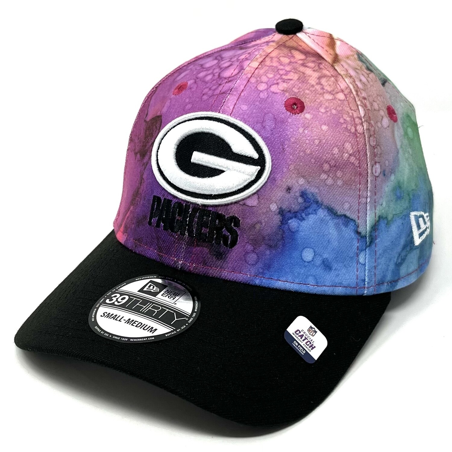 Green Bay Packers New Era 2022 NFL Crucial Catch 39THIRTY Flex Hat -  Pink/Black