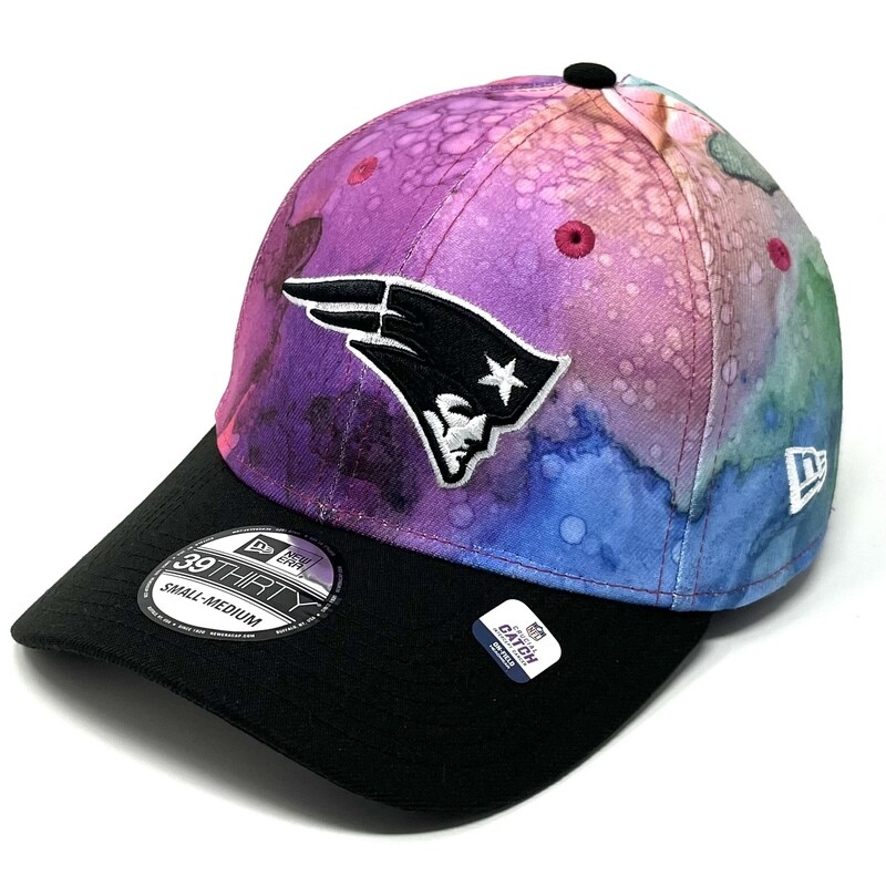 New England Patriots Men's New Era 39Thirty Ink Dye Crucial Catch Fitted Hat