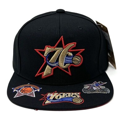 Philadelphia 76ers Men’s NBA Front Face Mitchell & Ness Snapback Hat