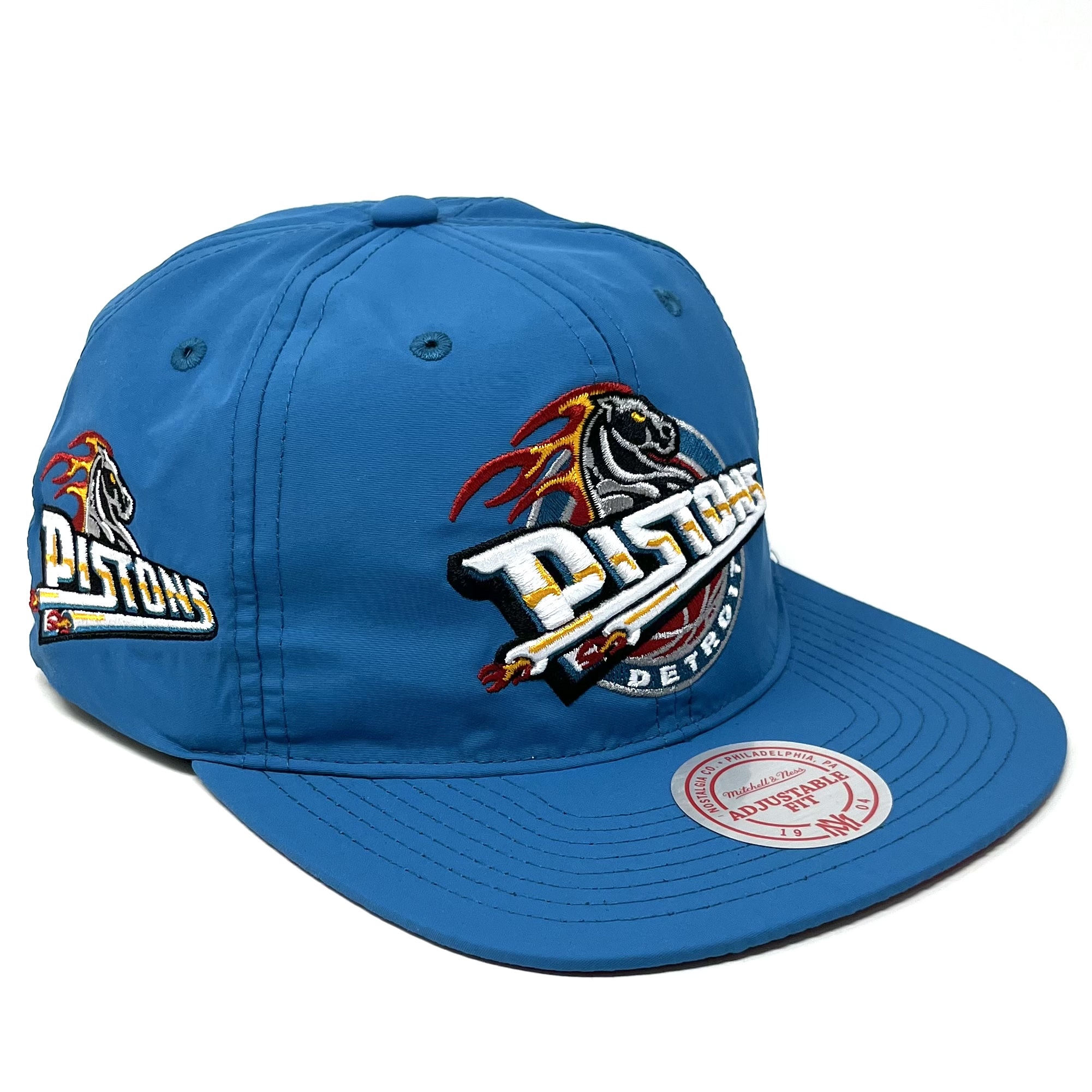 Detroit Pistons NBA Nylon Mitchell & Ness Snapback Hat