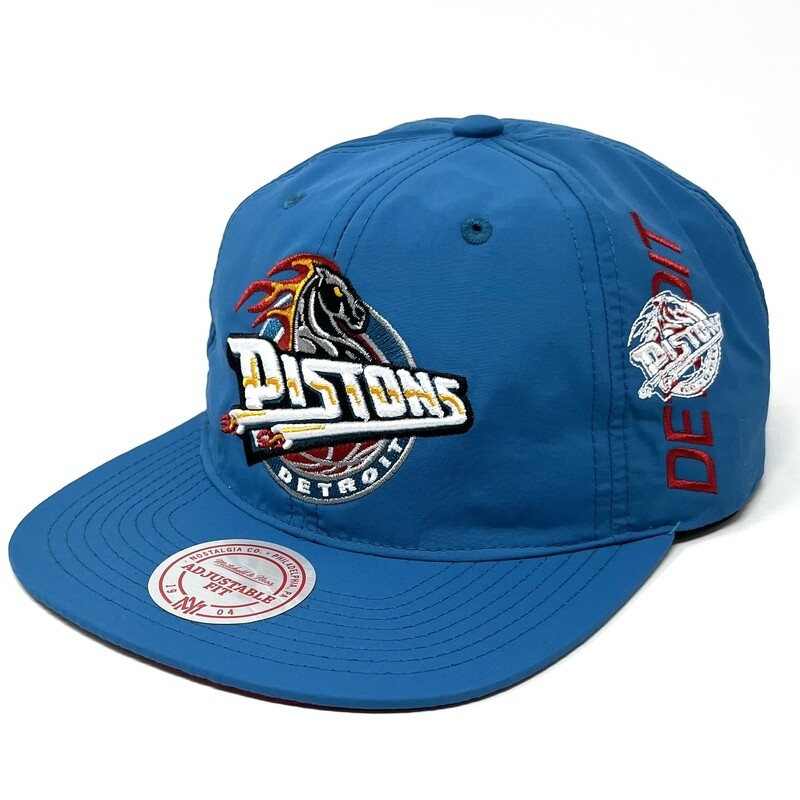Detroit Pistons Men’s NBA Nylon Deadstock Mitchell & Ness Snapback Hat