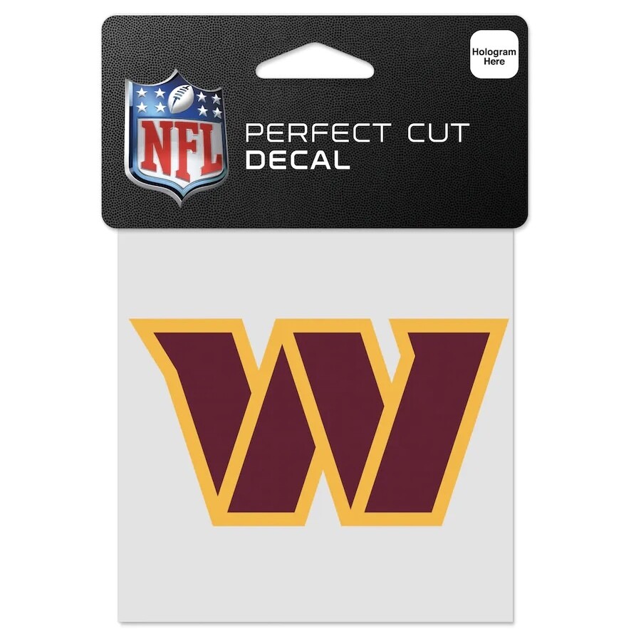 Washington Commanders 4" x 4" Perfect Cut Color Decal