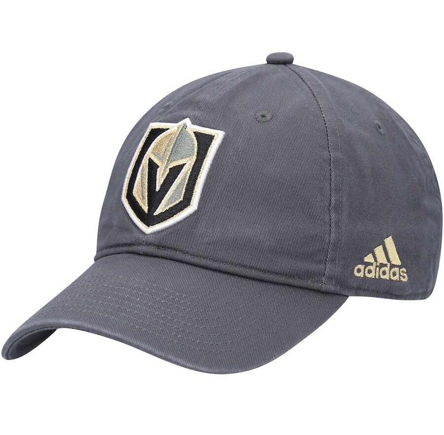 Vegas Golden Knights Men's Adidas Gray Slouch Adjustable Hat