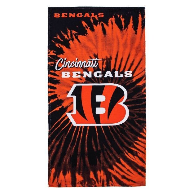 Cincinnati Bengals Psychedelic Beach Towel Cincinnati Bengals Psychedelic Beach Towel