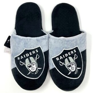 Las Vegas Raiders Men's Forever Slippers Las Vegas Raiders Men's Forever Slippers