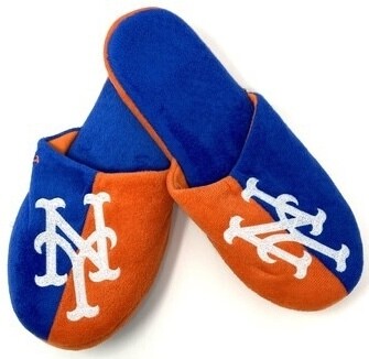 New York Mets Men's Slippers