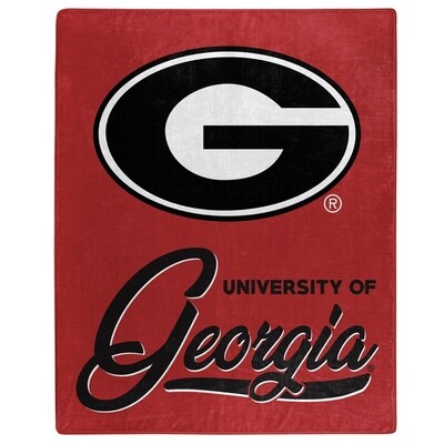 Georgia Bulldogs 50" x 60" Signature Plush Raschel Blanket