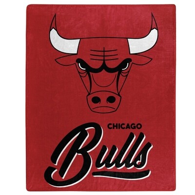 Chicago Bulls 50" x 60" Signature Plush Raschel Blanket