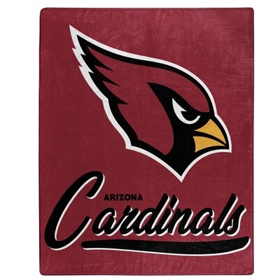 Arizona Cardinals 50" x 60" Signature Plush Raschel Blanket