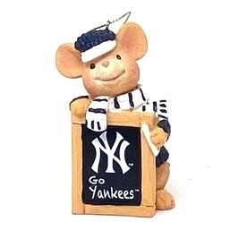 New York Yankees Holiday Mouse Christmas Tree Ornament Set of 2