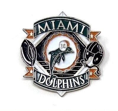 thumbnail image 2 of FANMATS Miami Dolphins Retro Vintage – 6-Piece Sticker Sheet 2 of 3