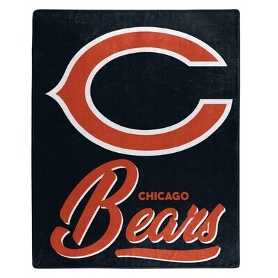 Chicago Bears 50" x 60" Signature Plush Raschel Blanket