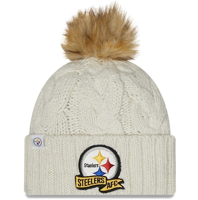 Pittsburgh Steelers Women’s New Era Sideline Cuffed Pom Knit Hat