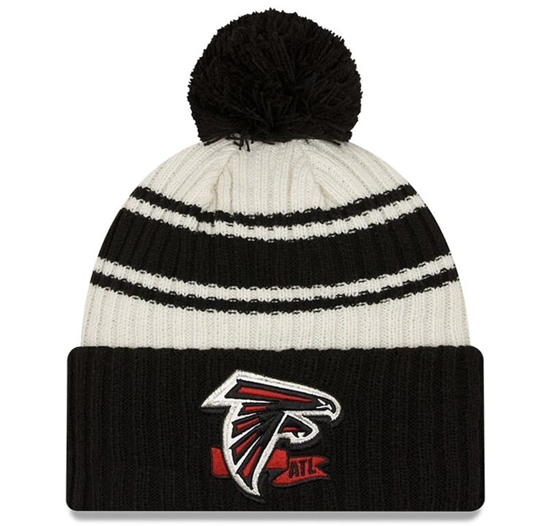 Atlanta Falcons Men’s New Era Sideline Cuffed Pom Knit Hat